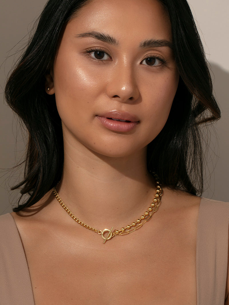 Collier chaîne « Trois, c'est une fête »