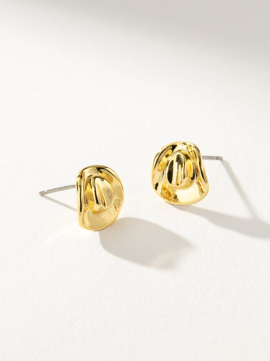 Boucles d'oreilles à tige en forme de chapeau de cowboy