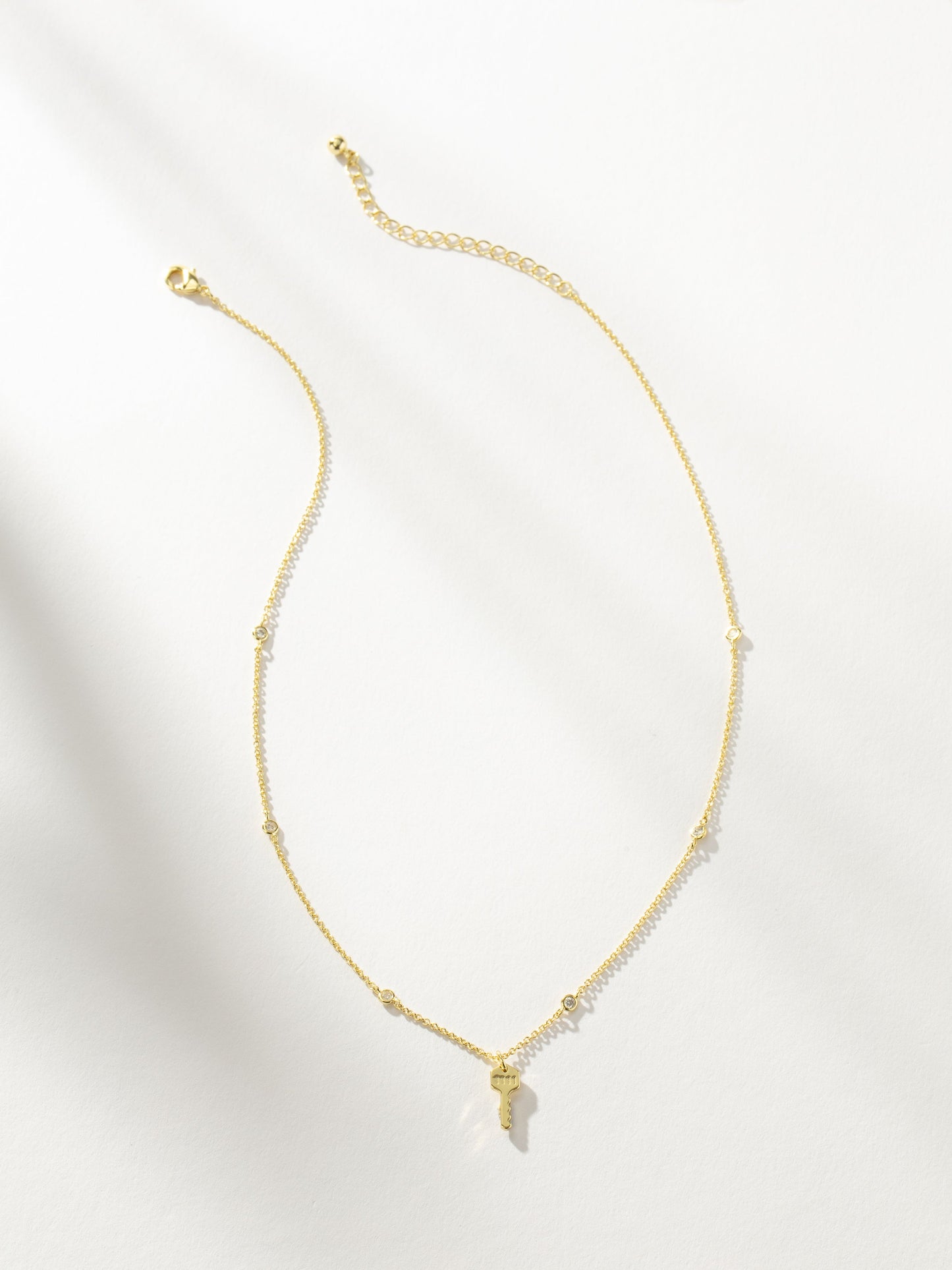 Collier clé numéroté angélique