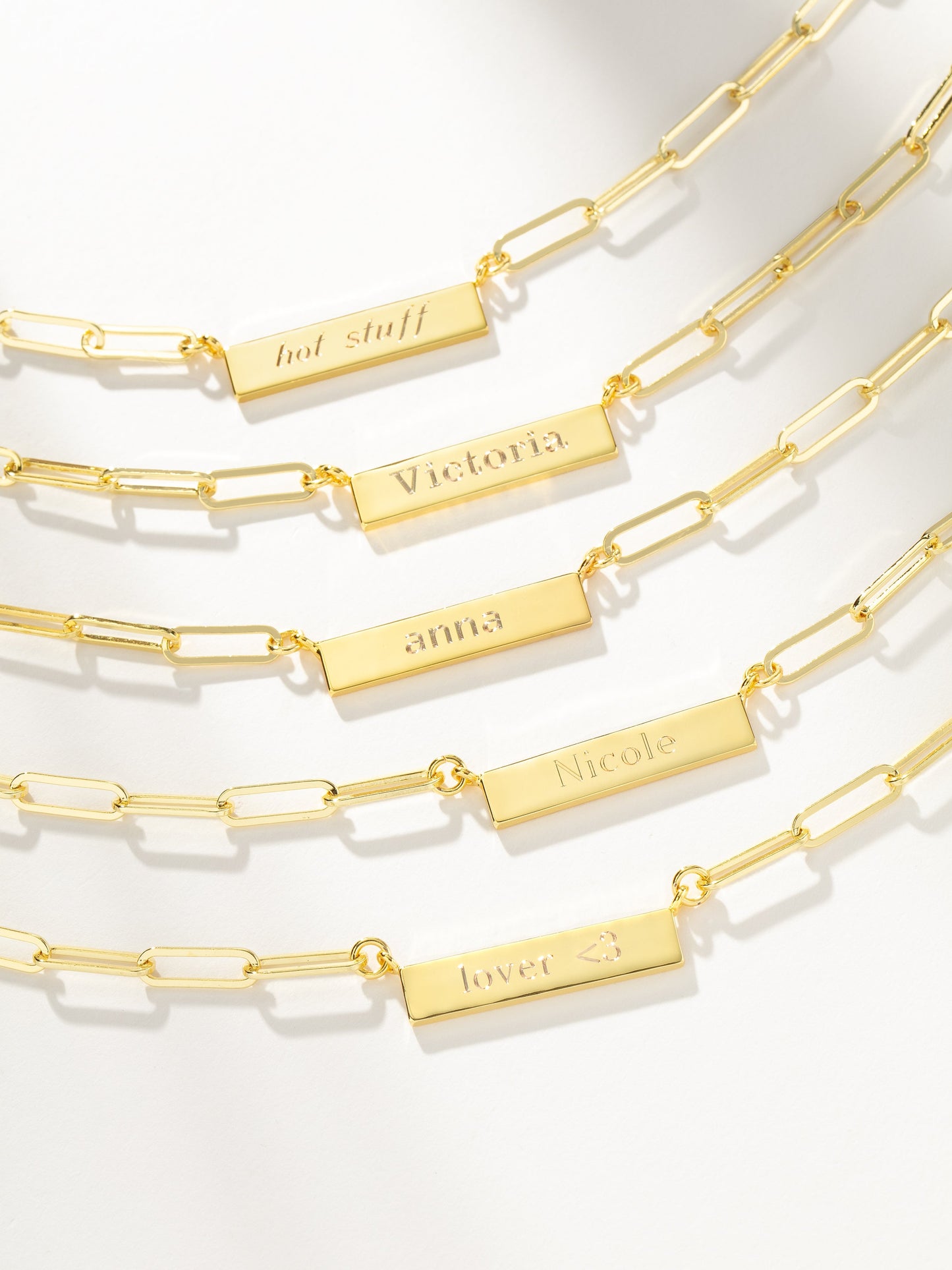 Collier chaîne et barre