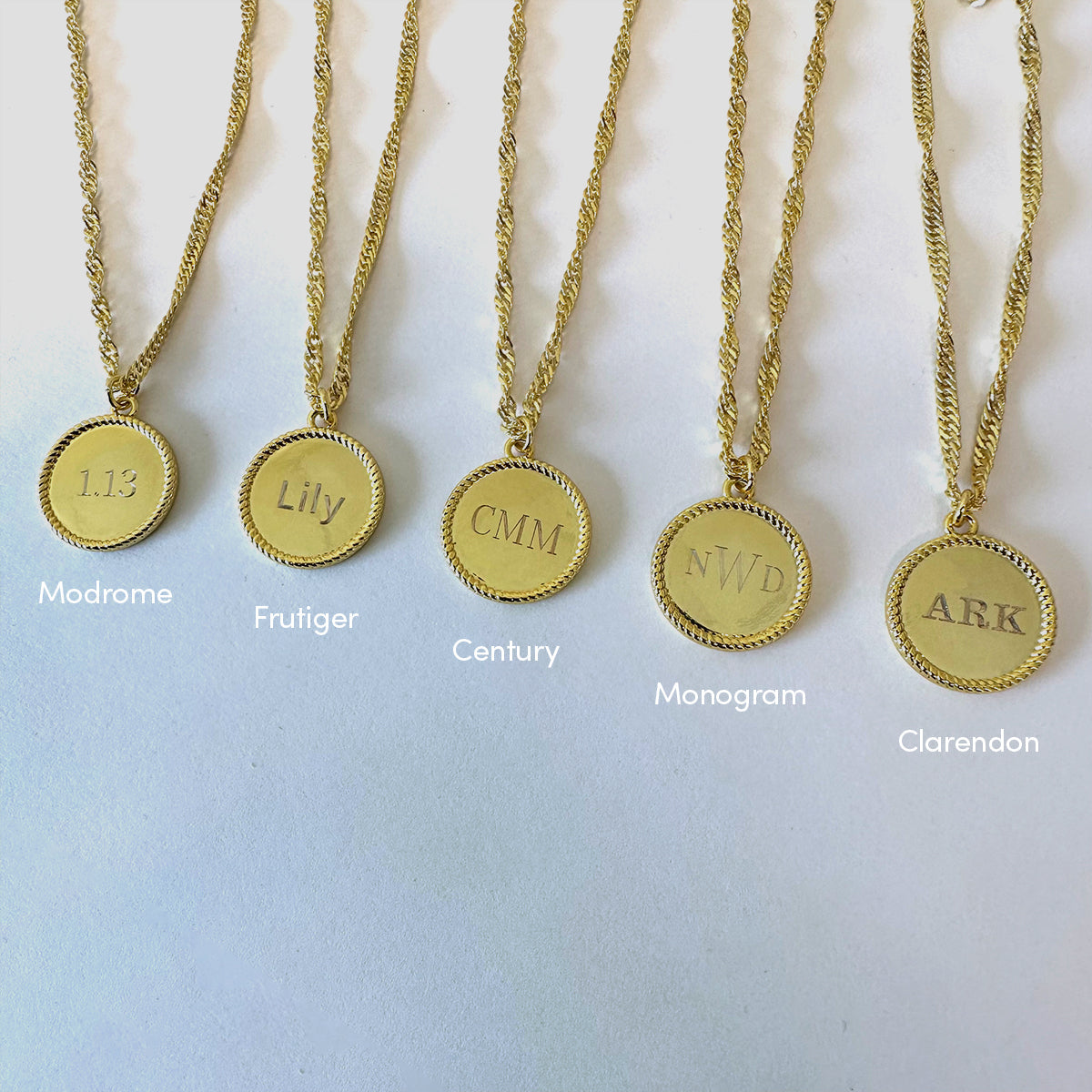 Collier pendentif cercle