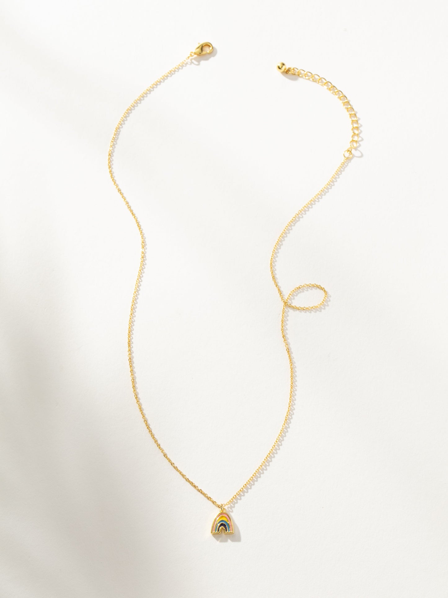 Collier pendentif mini arc-en-ciel