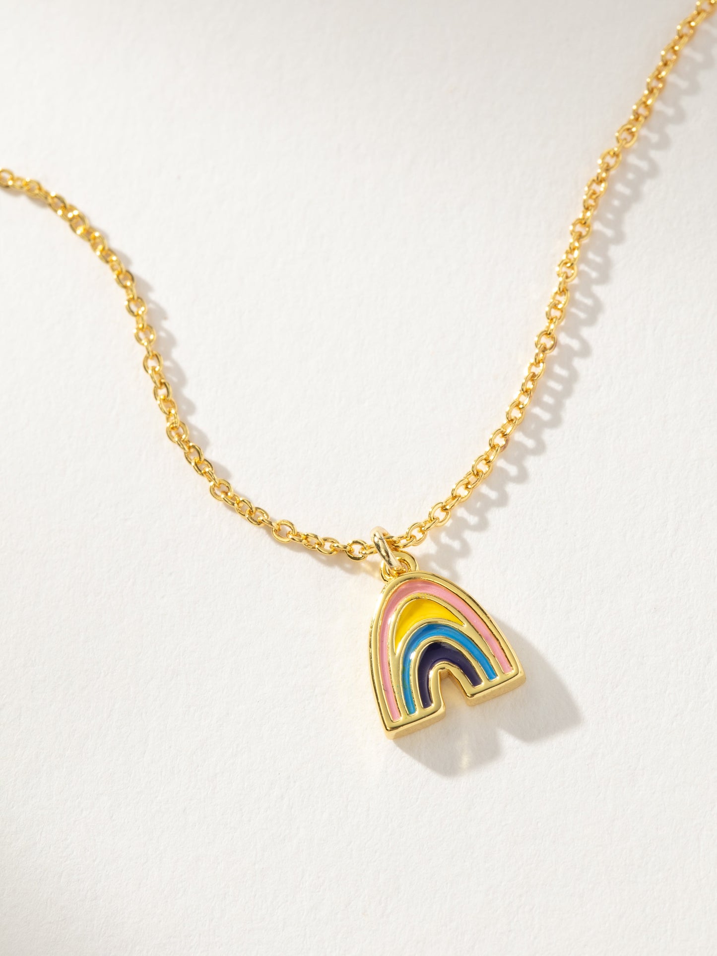 Collier pendentif mini arc-en-ciel