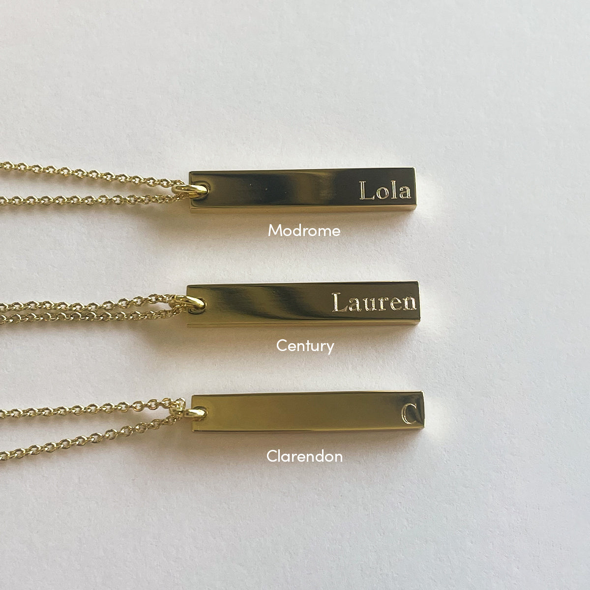 Collier à barre verticale