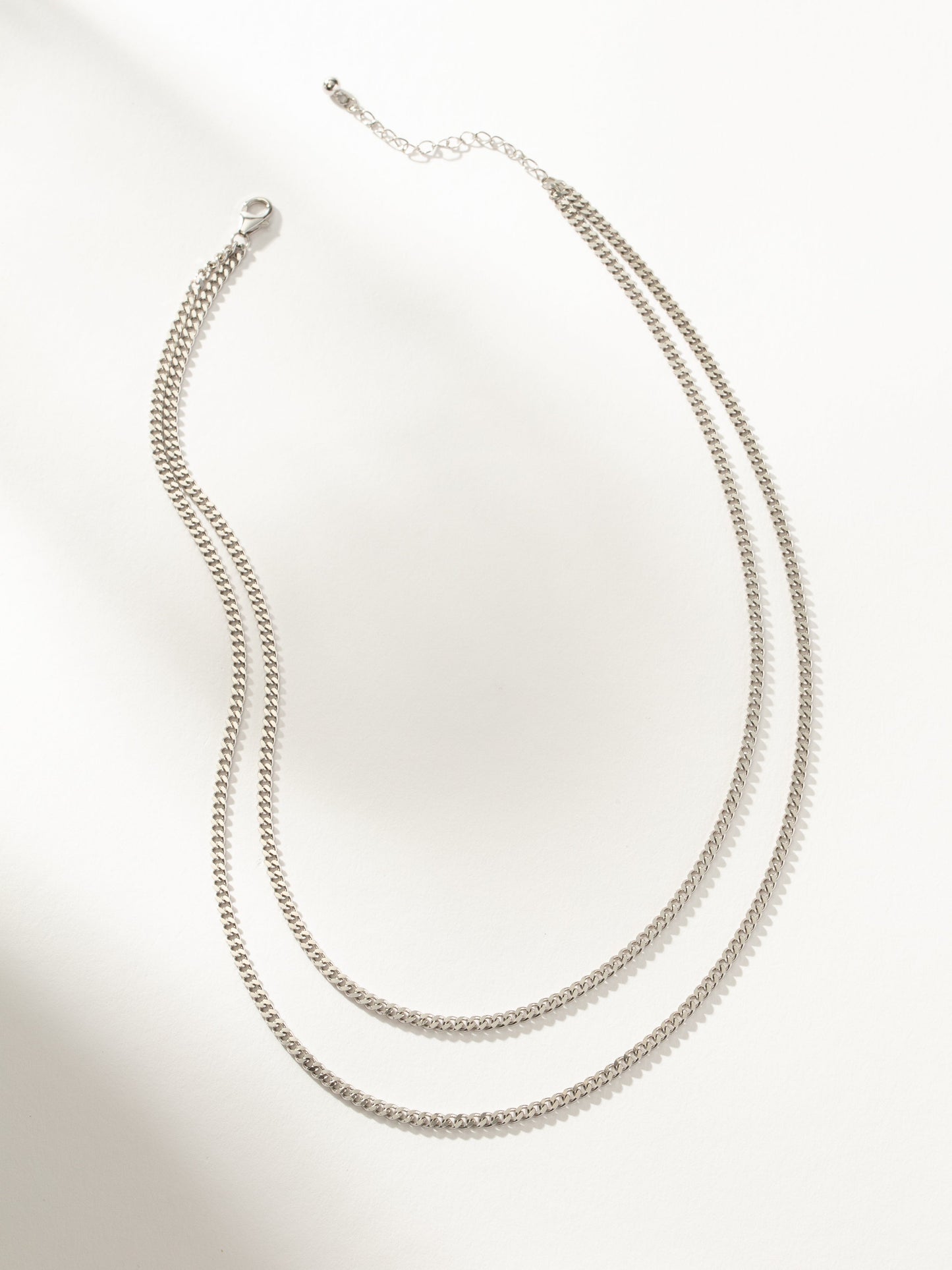 Collier à double chaîne gourmette