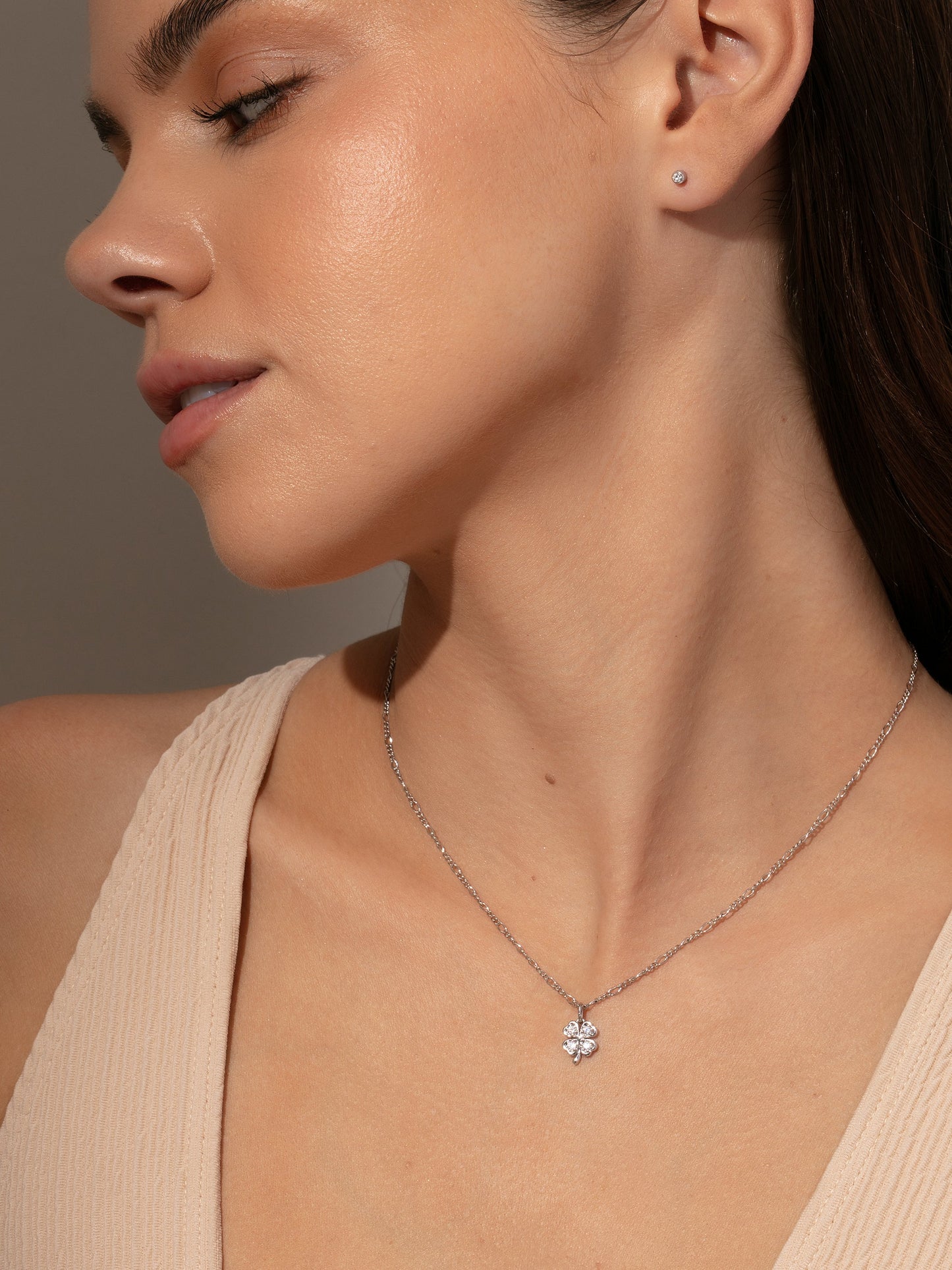 Collier trèfle à quatre feuilles