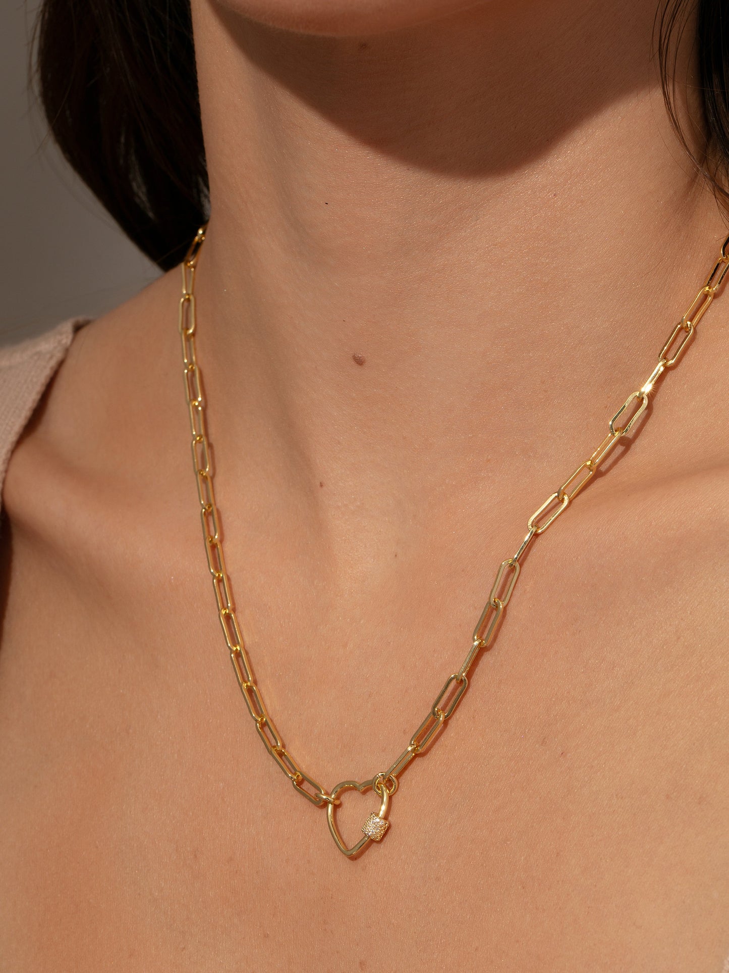 Collier Coeur Verrouillé