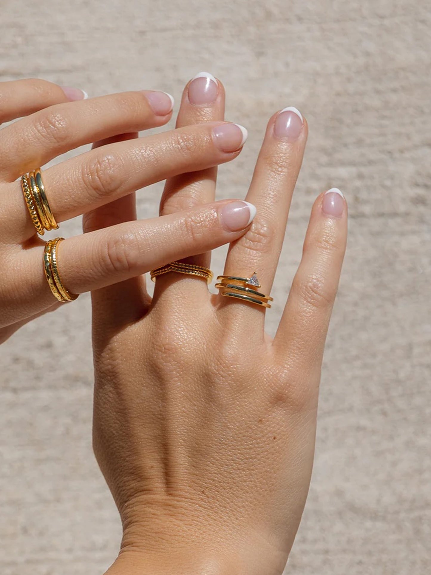 Bague spirale triangulaire