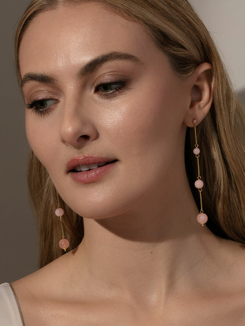 Crystal Ball Dangle Earrings