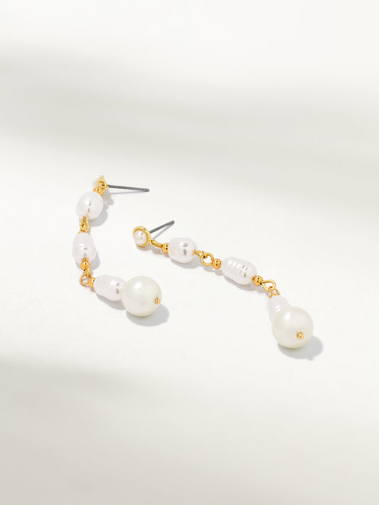 Boucles d'oreilles pendantes en perles