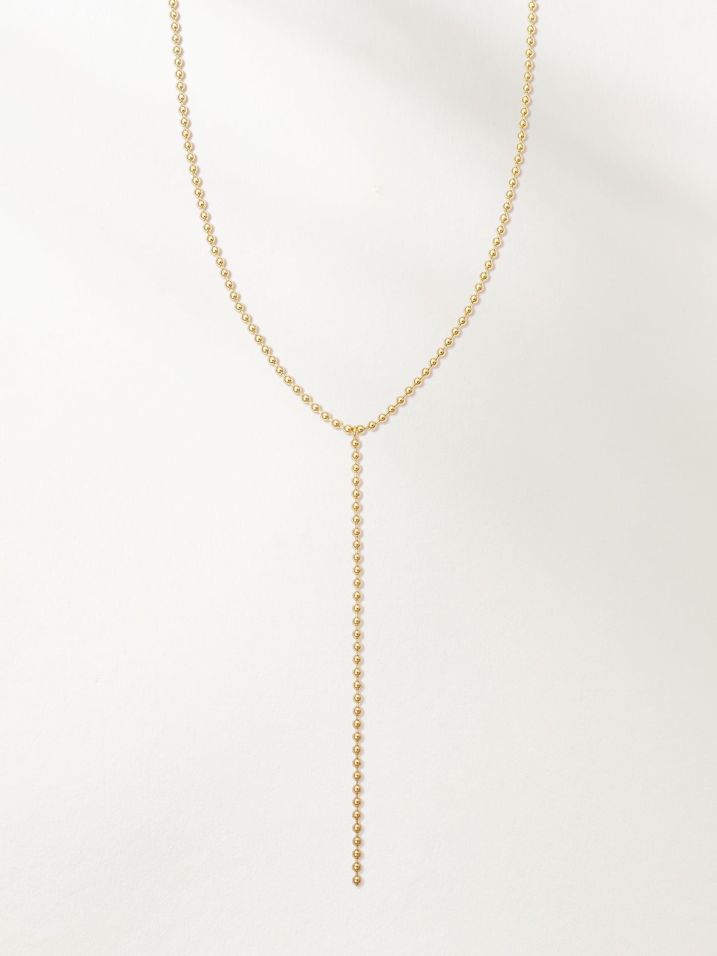 Collier Lariat à chaîne à billes