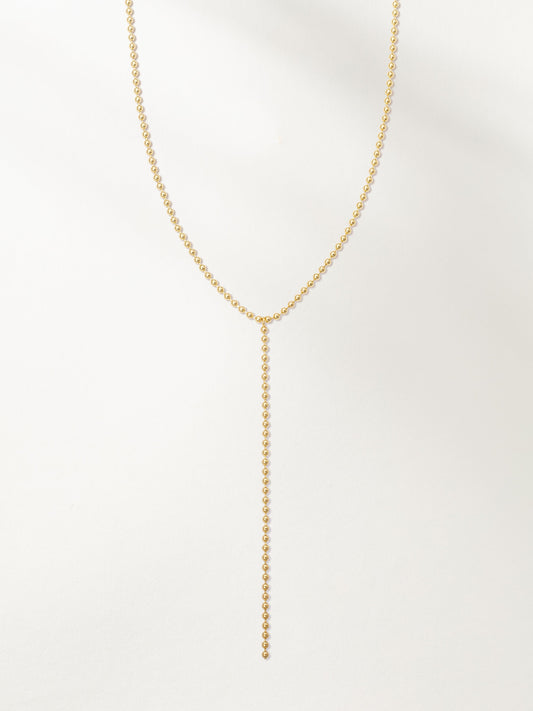 Collier Lariat à chaîne à billes