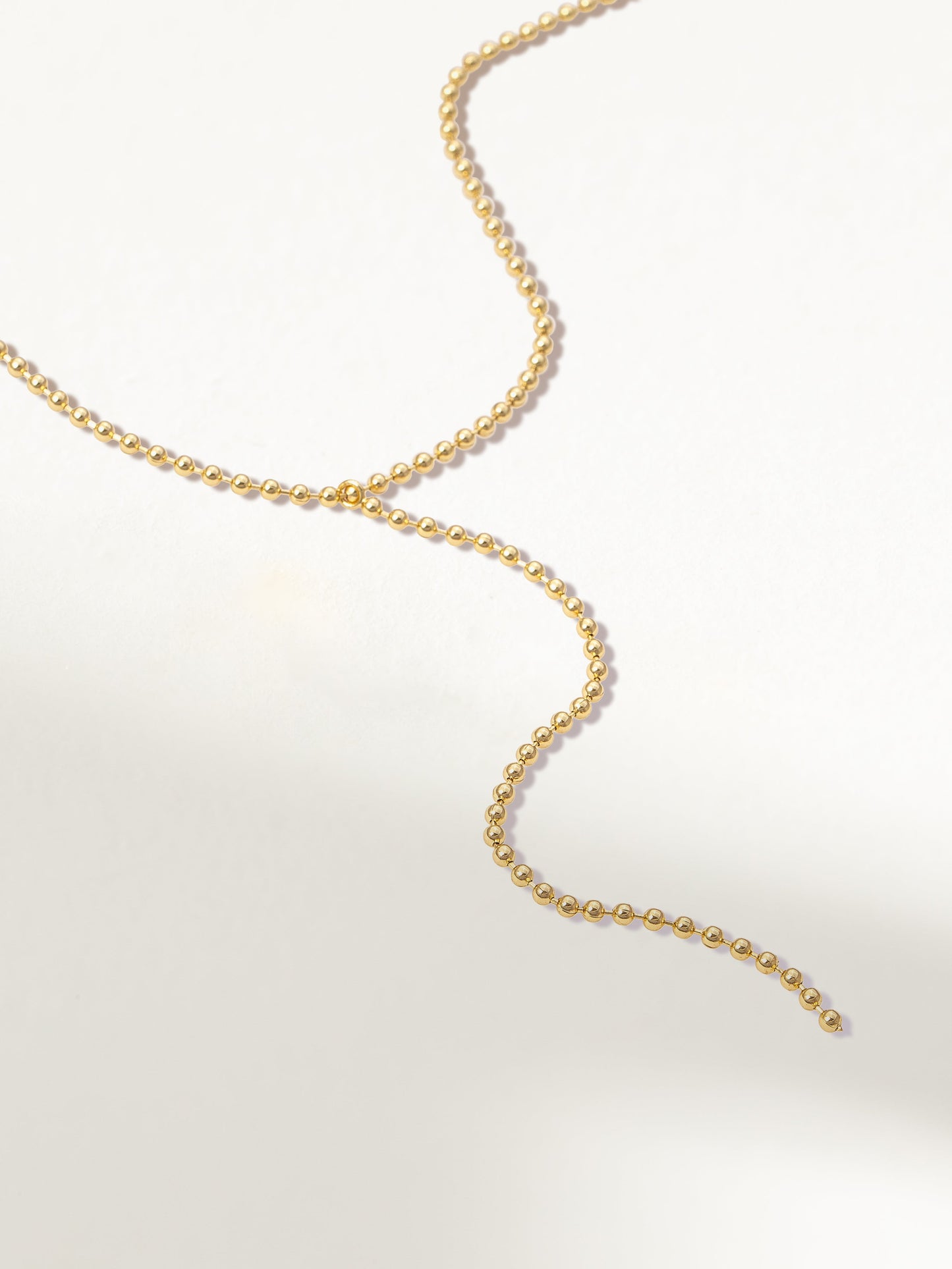 Collier Lariat à chaîne à billes