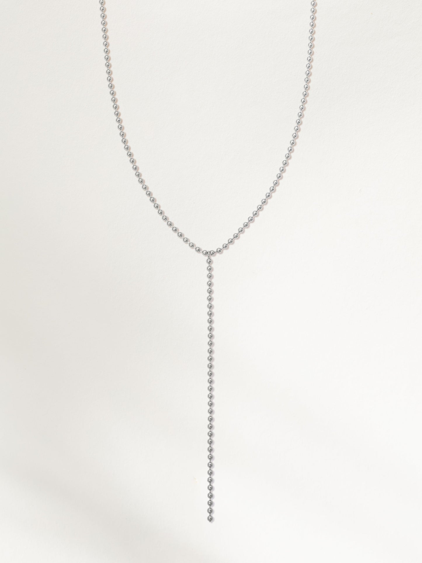 Collier Lariat à chaîne à billes