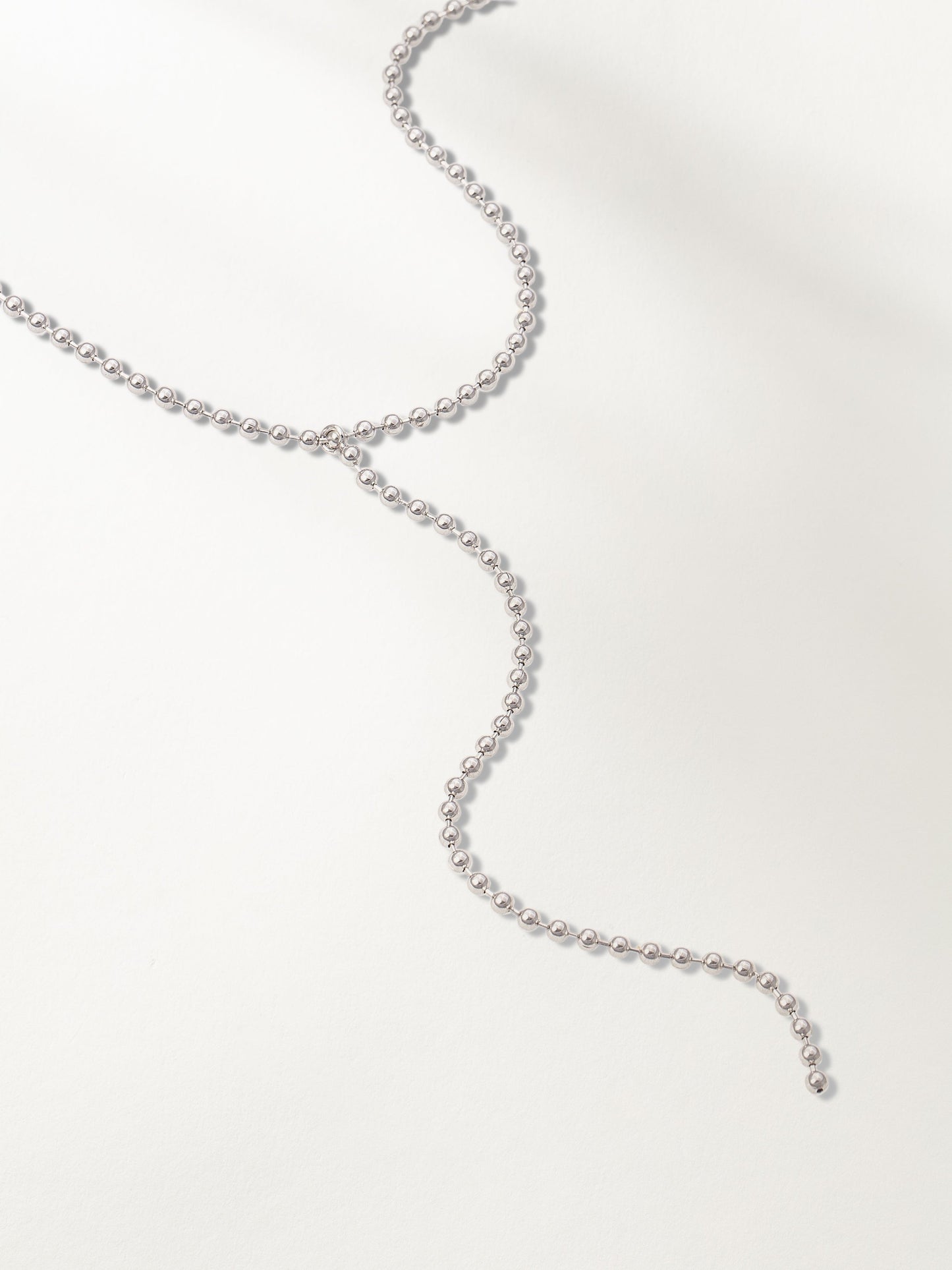 Collier Lariat à chaîne à billes