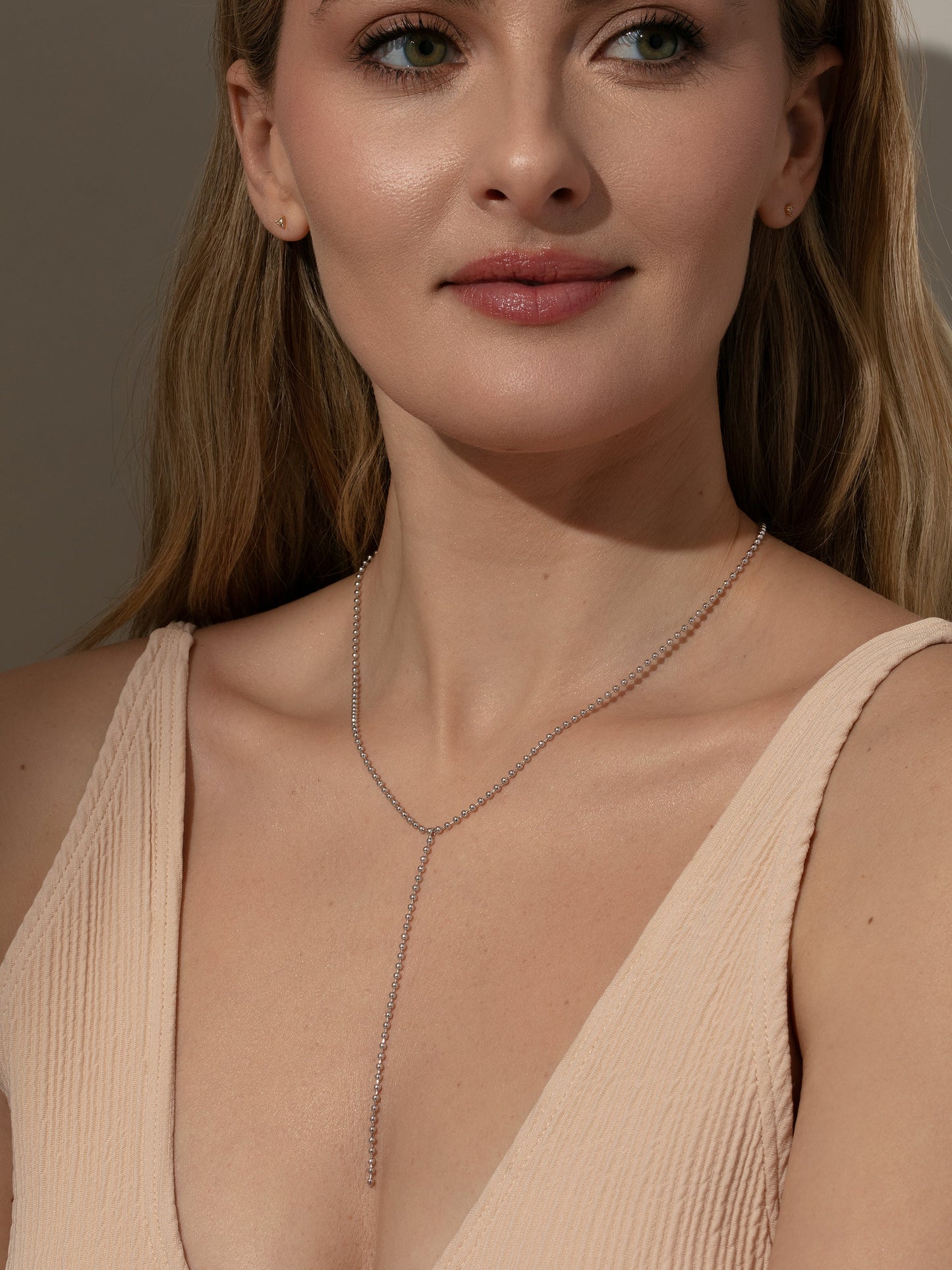 Collier Lariat à chaîne à billes