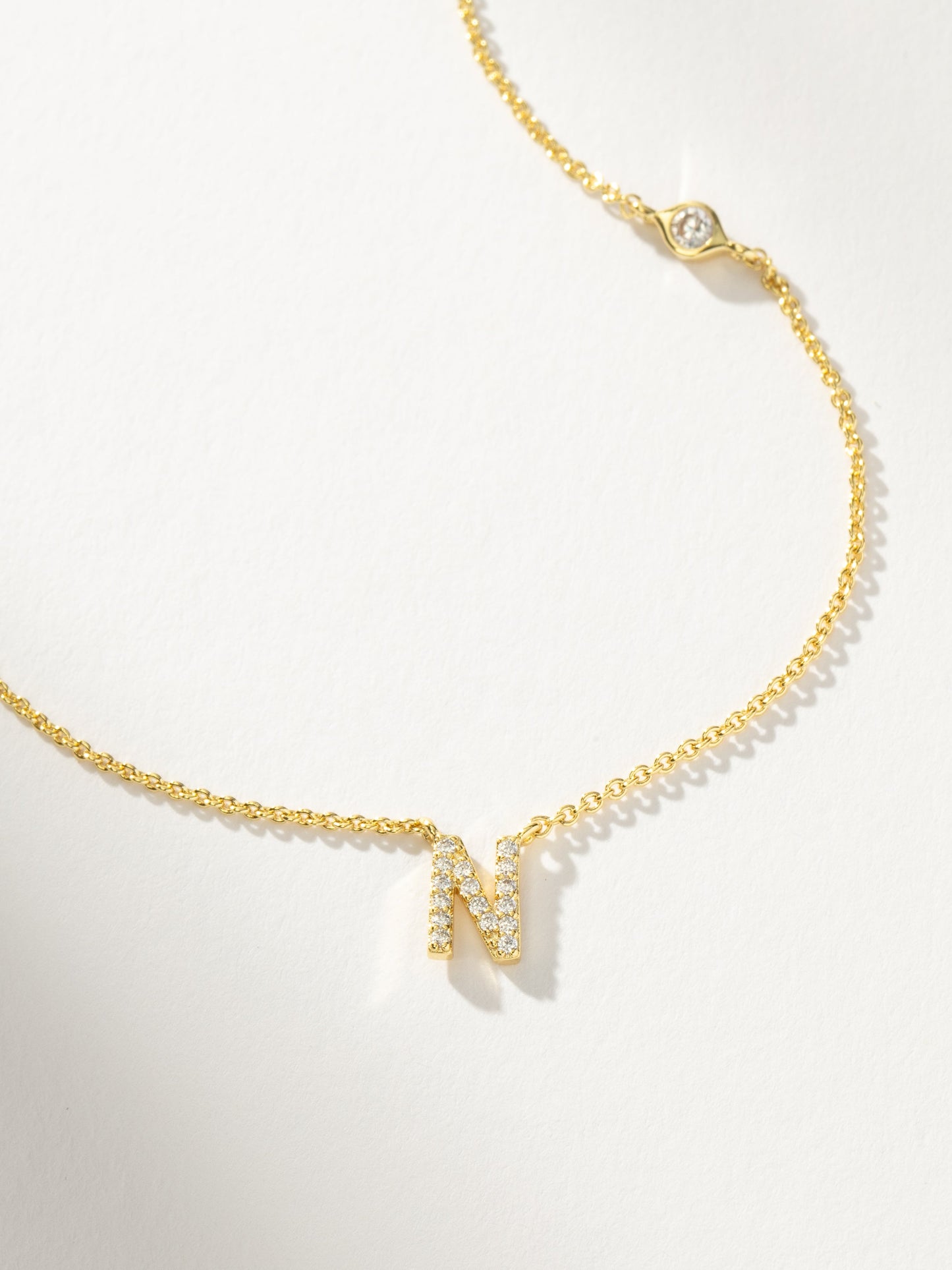 Collier Initiale Pavé