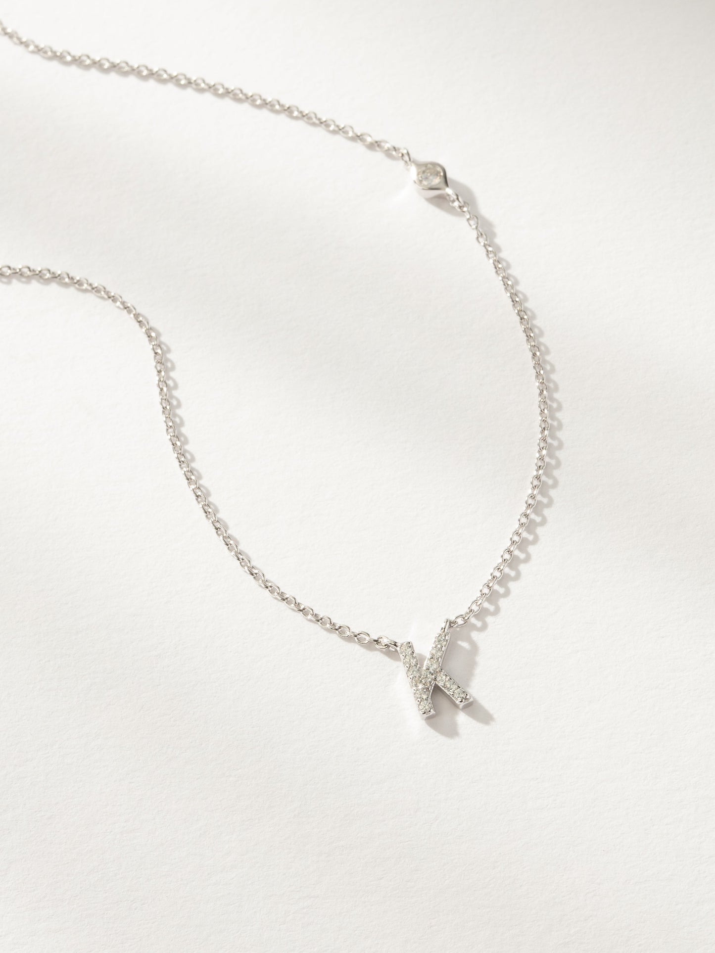 Collier Initiale Pavé