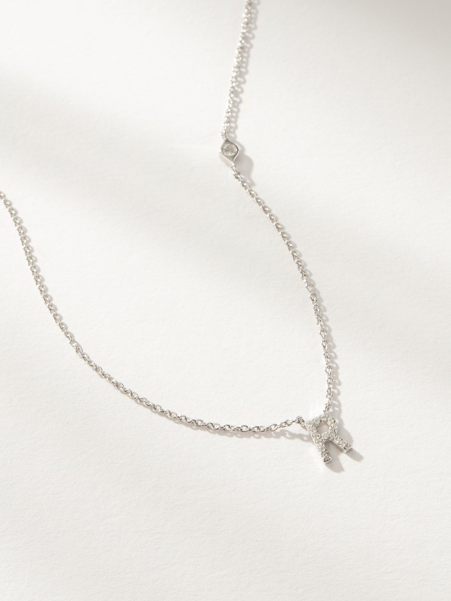 Collier Initiale Pavé