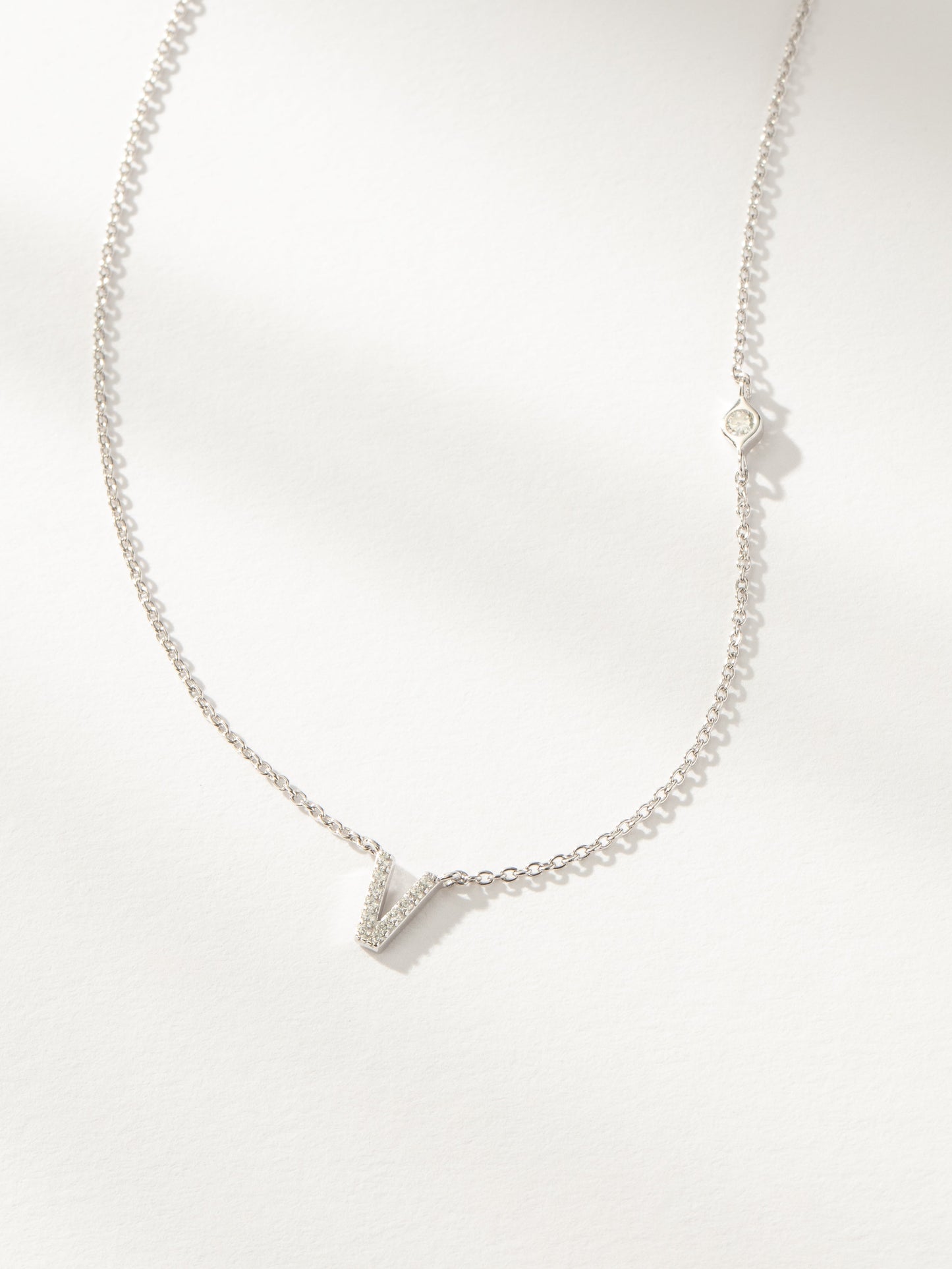 Collier Initiale Pavé