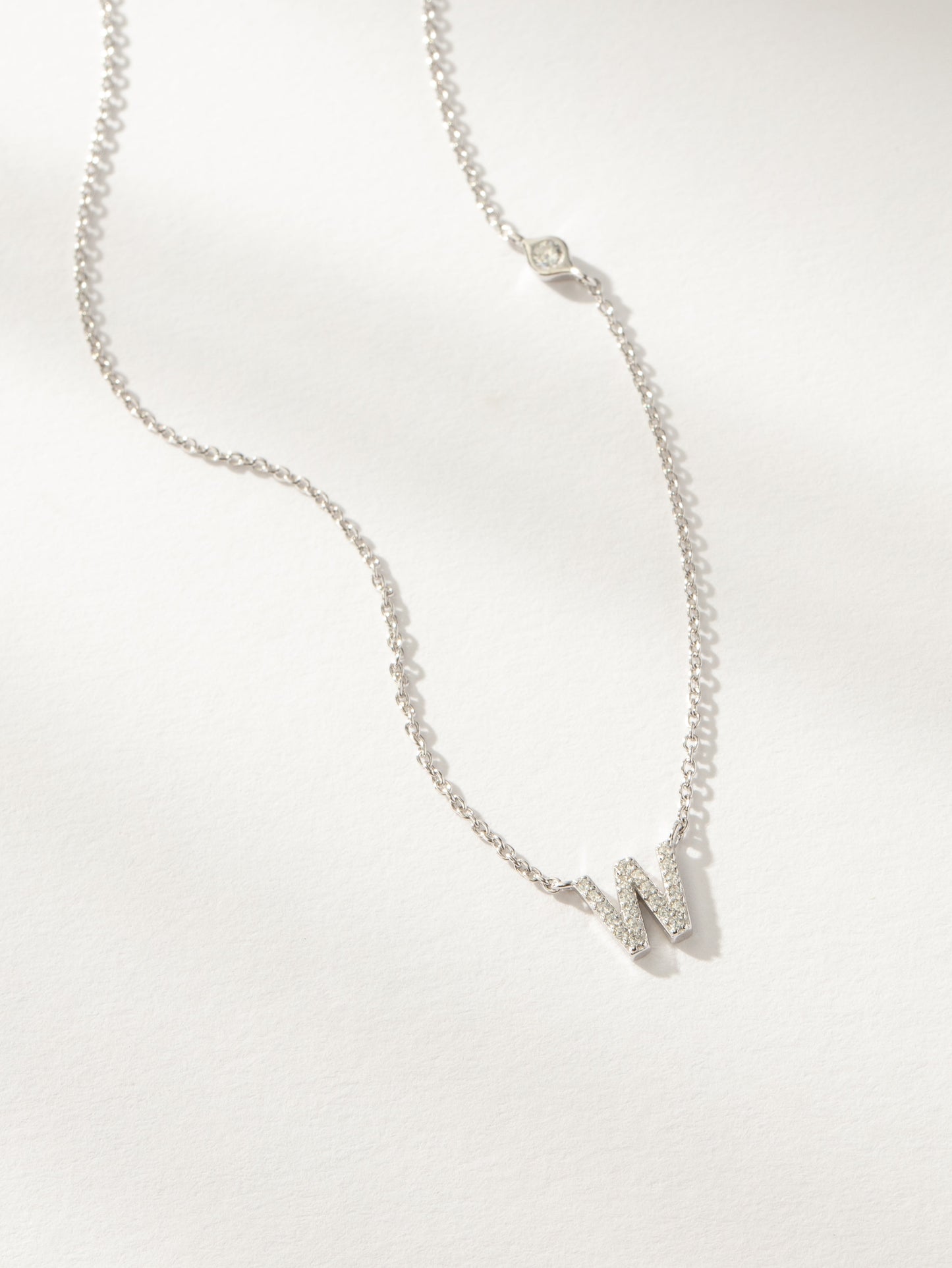 Collier Initiale Pavé