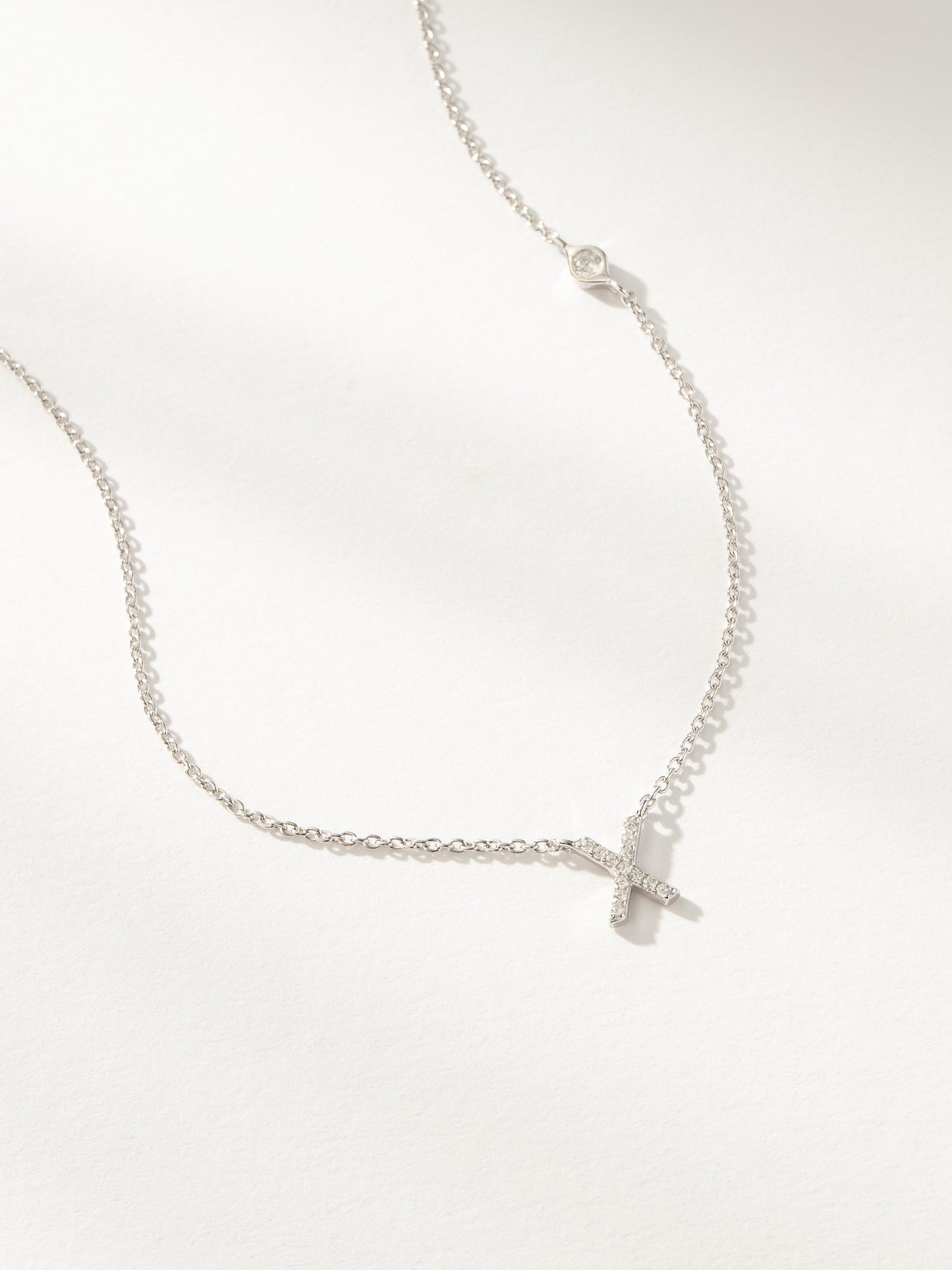 Collier Initiale Pavé