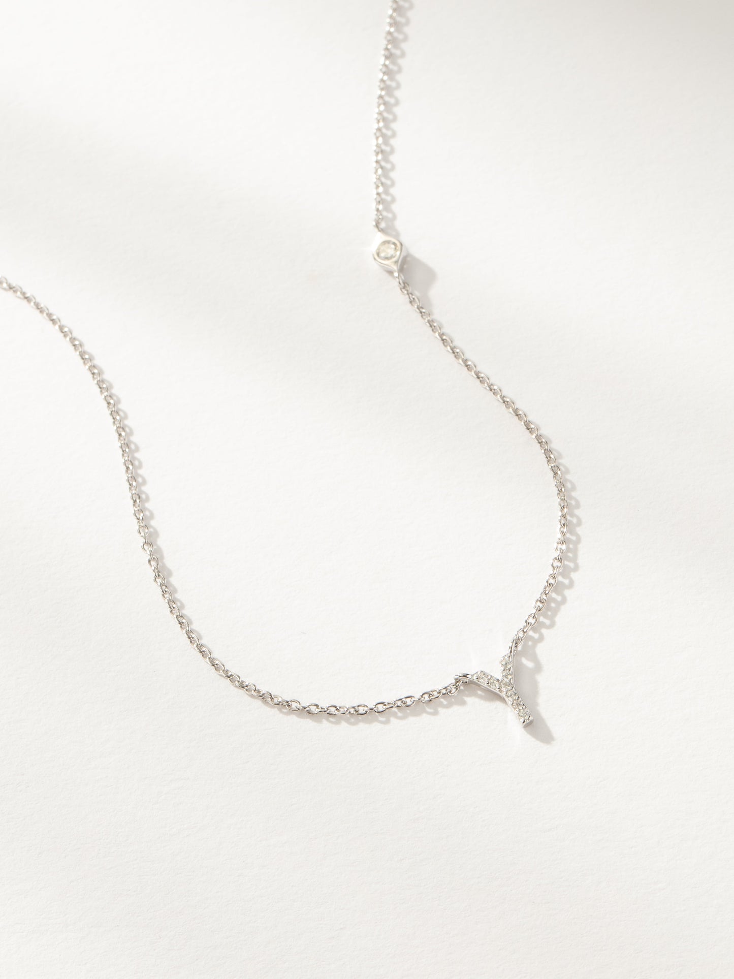 Collier Initiale Pavé
