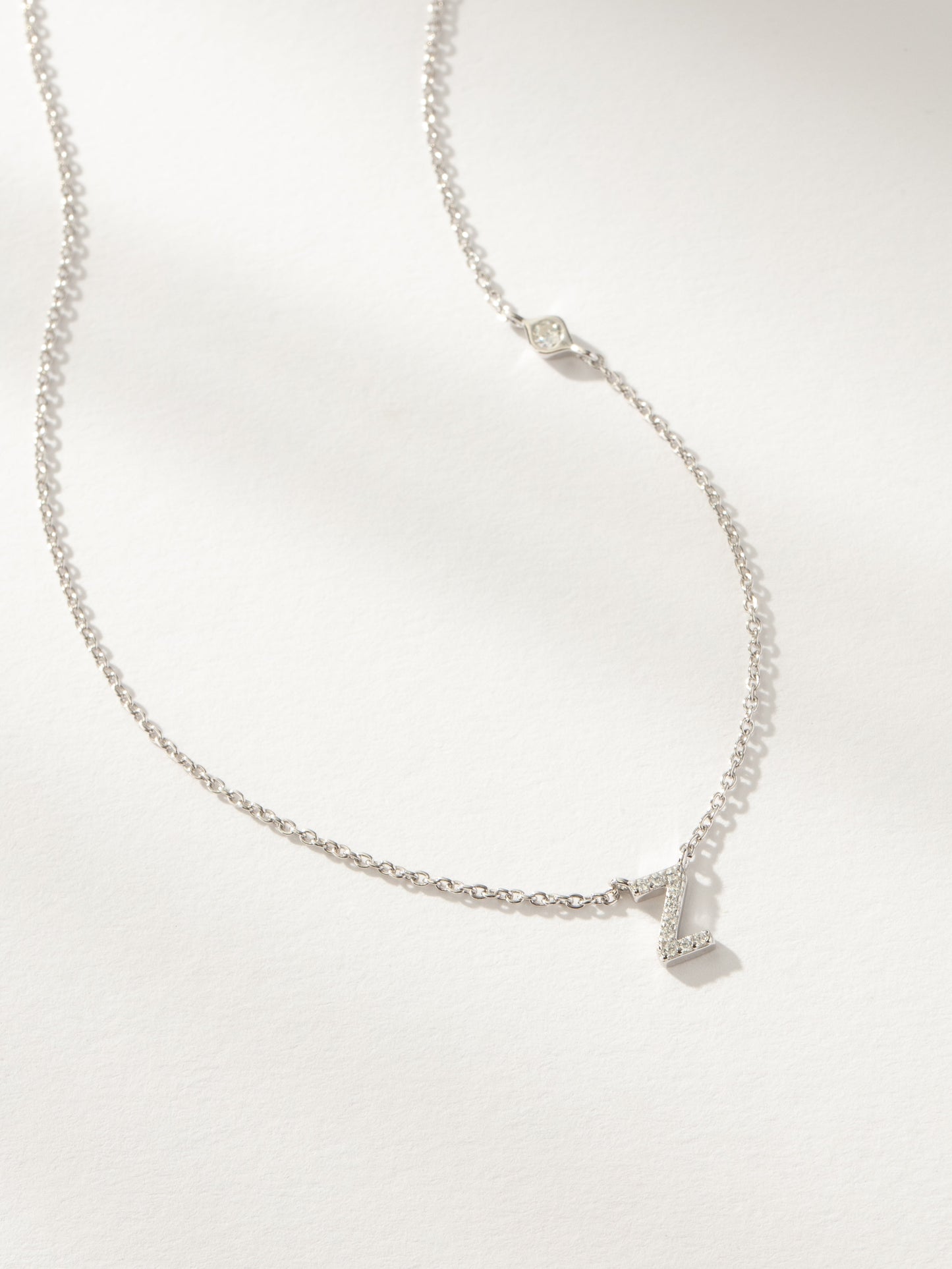 Collier Initiale Pavé