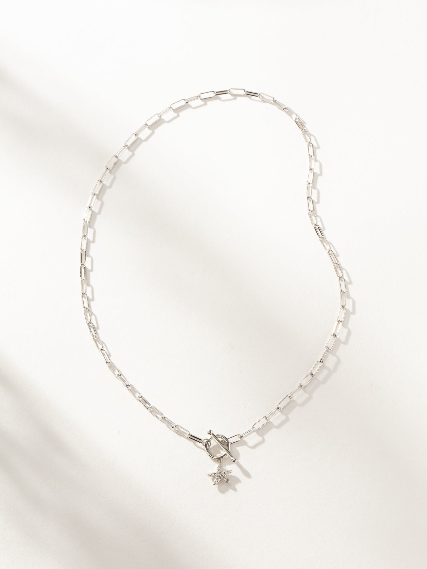 Collier avec pendentif et chaîne étoile de mer