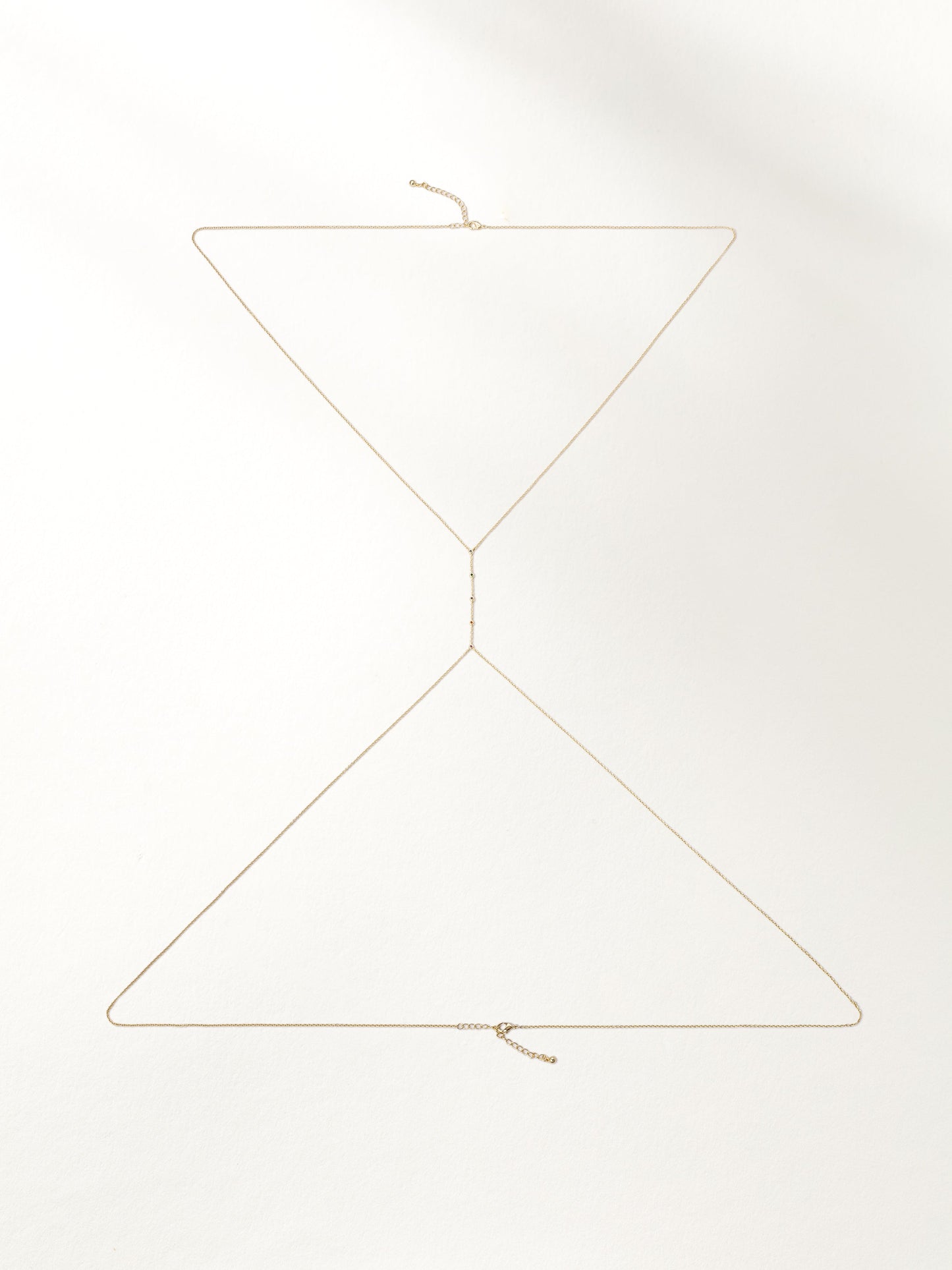 Chaîne de corps avec pierres précieuses arc-en-ciel