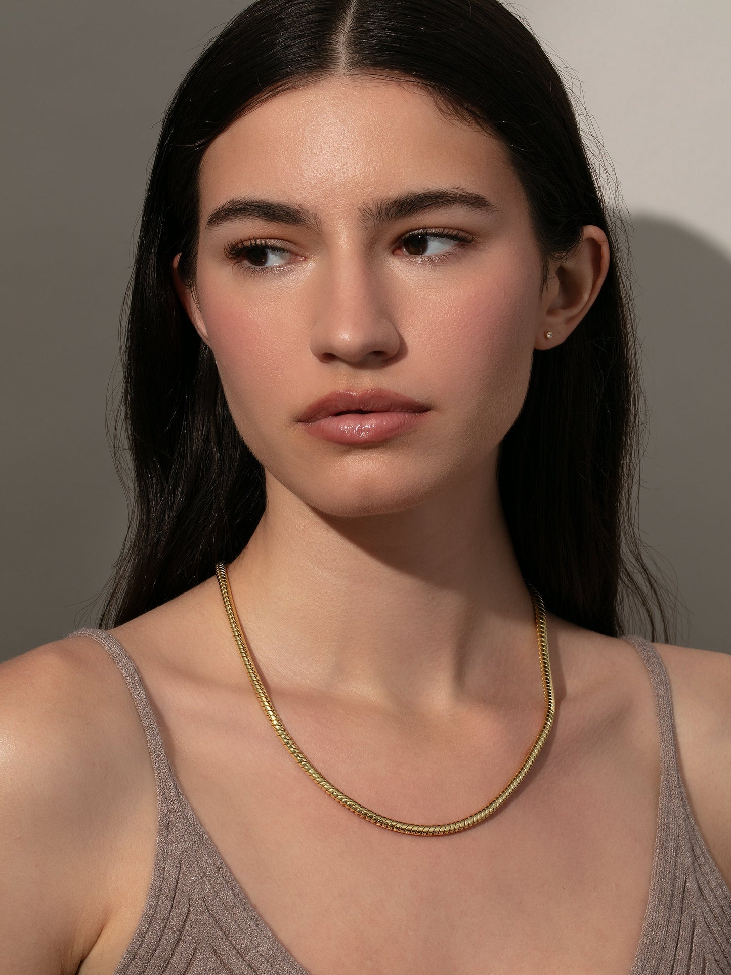 Collier chaîne serpent audacieux