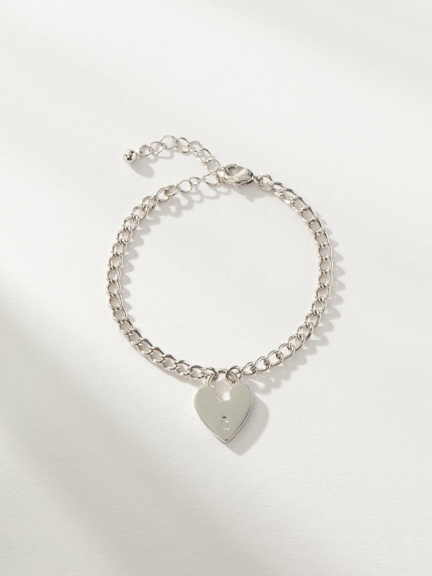 Bracelet Amour sur Cadenas Coeur