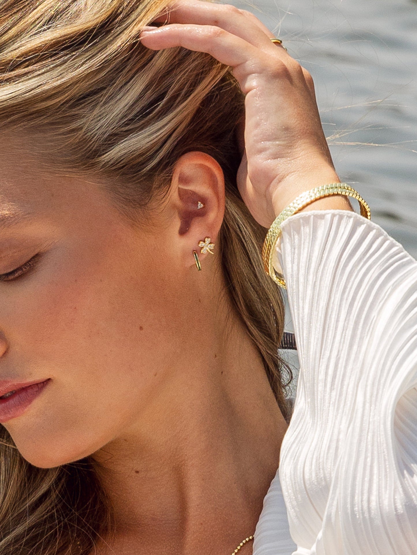 Four Leaf Clover Stud Earrings