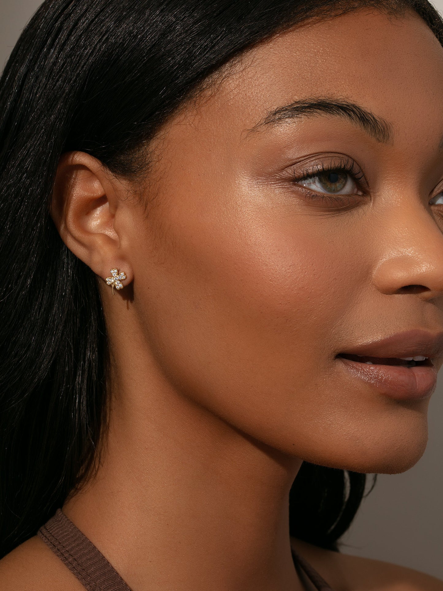 Four Leaf Clover Stud Earrings