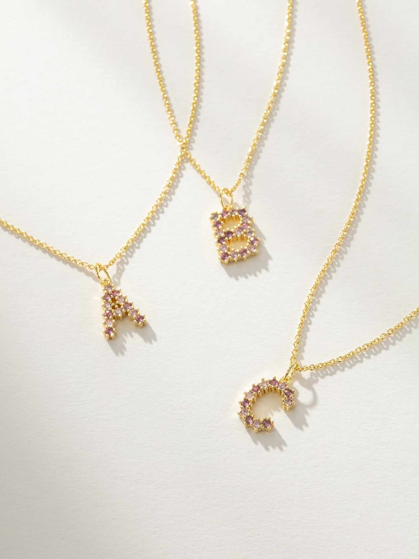 Collier Initiale Pretty In Pink