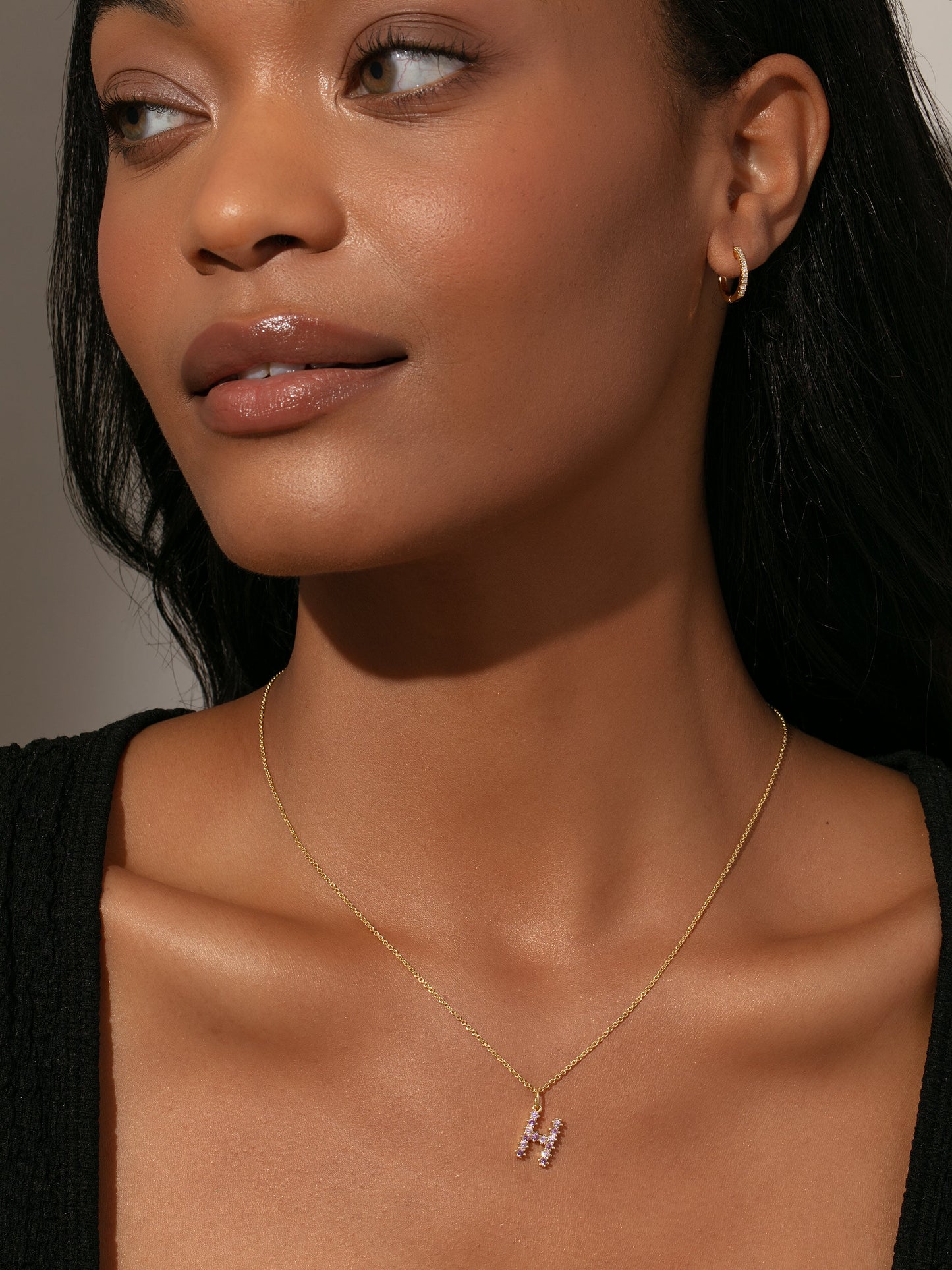 Collier Initiale Pretty In Pink