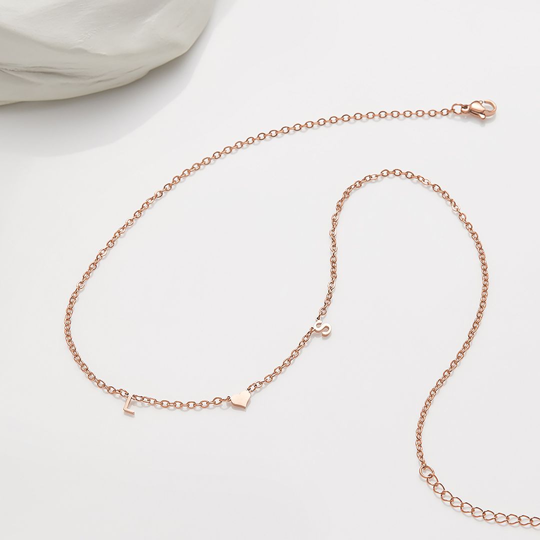 Collier Initiale One Heart