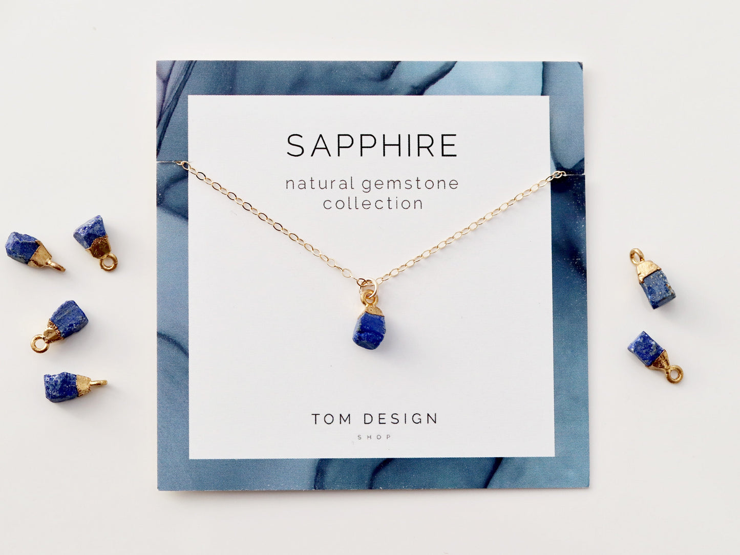 Gemstone Drop Necklace