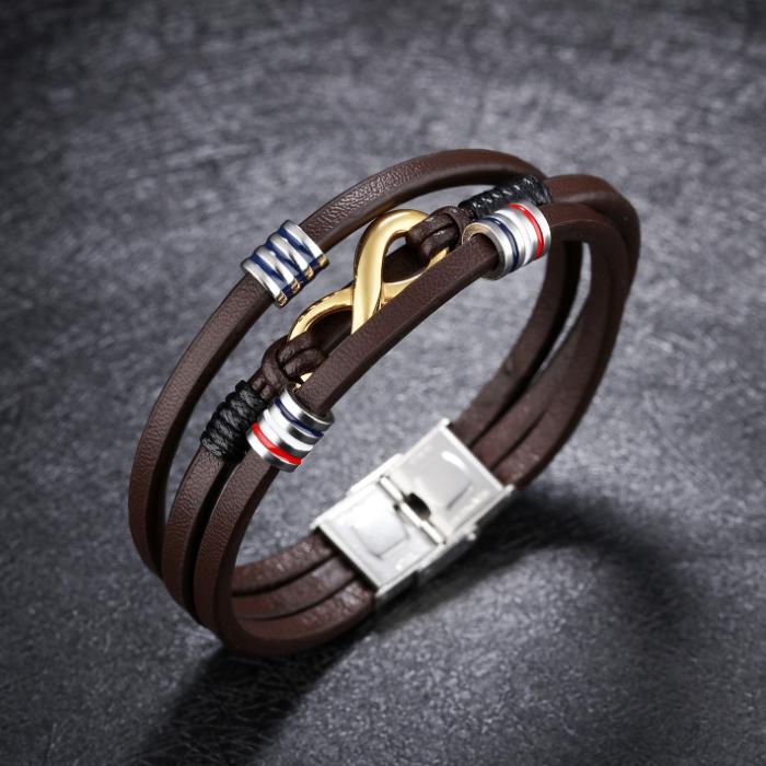 Bracelet infini en cuir - Possibilités infinies