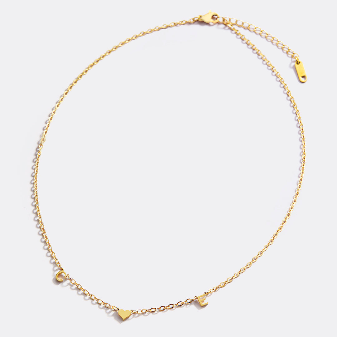 Collier Initiale One Heart
