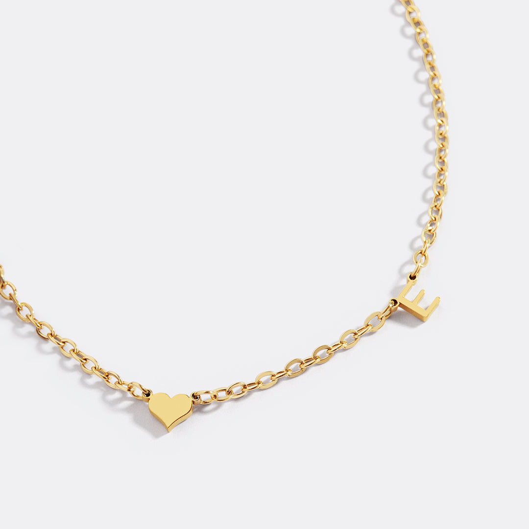 Collier Initiale One Heart