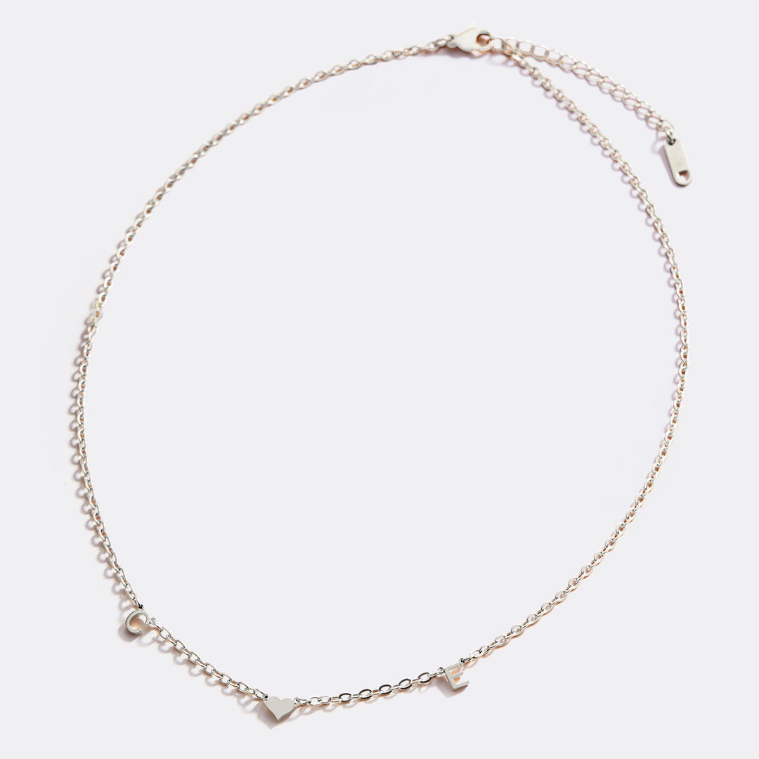 Collier Initiale One Heart
