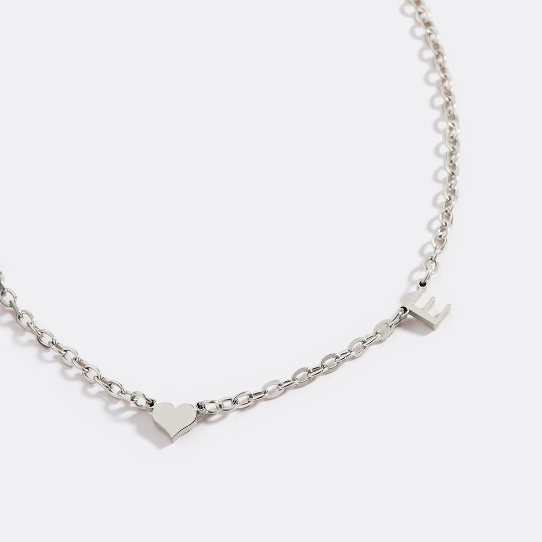 Collier Initiale One Heart