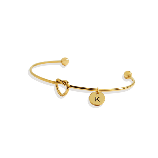 Personalized Tie the Knot Bracelet • Bridesmaid Gift Bracelet