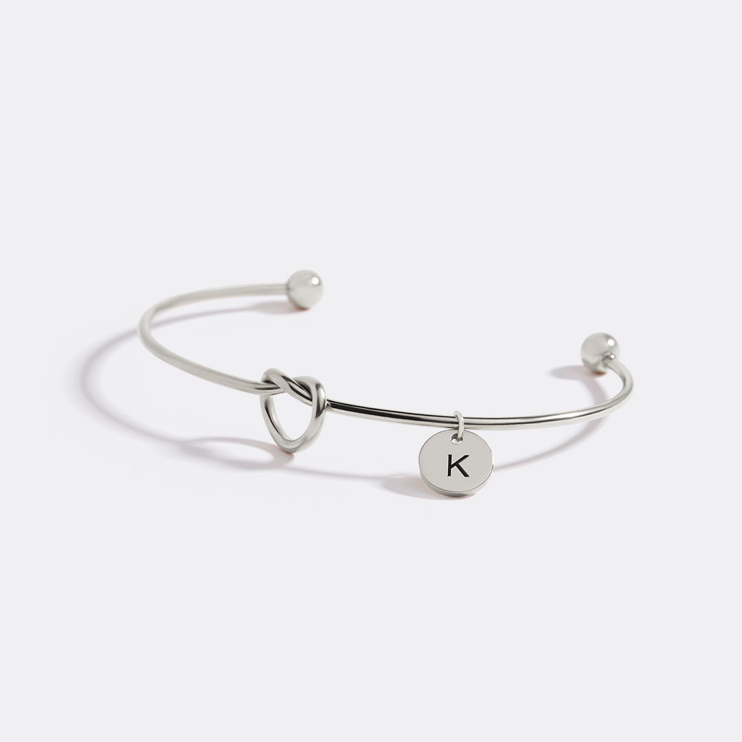 Personalized Tie the Knot Bracelet • Bridesmaid Gift Bracelet