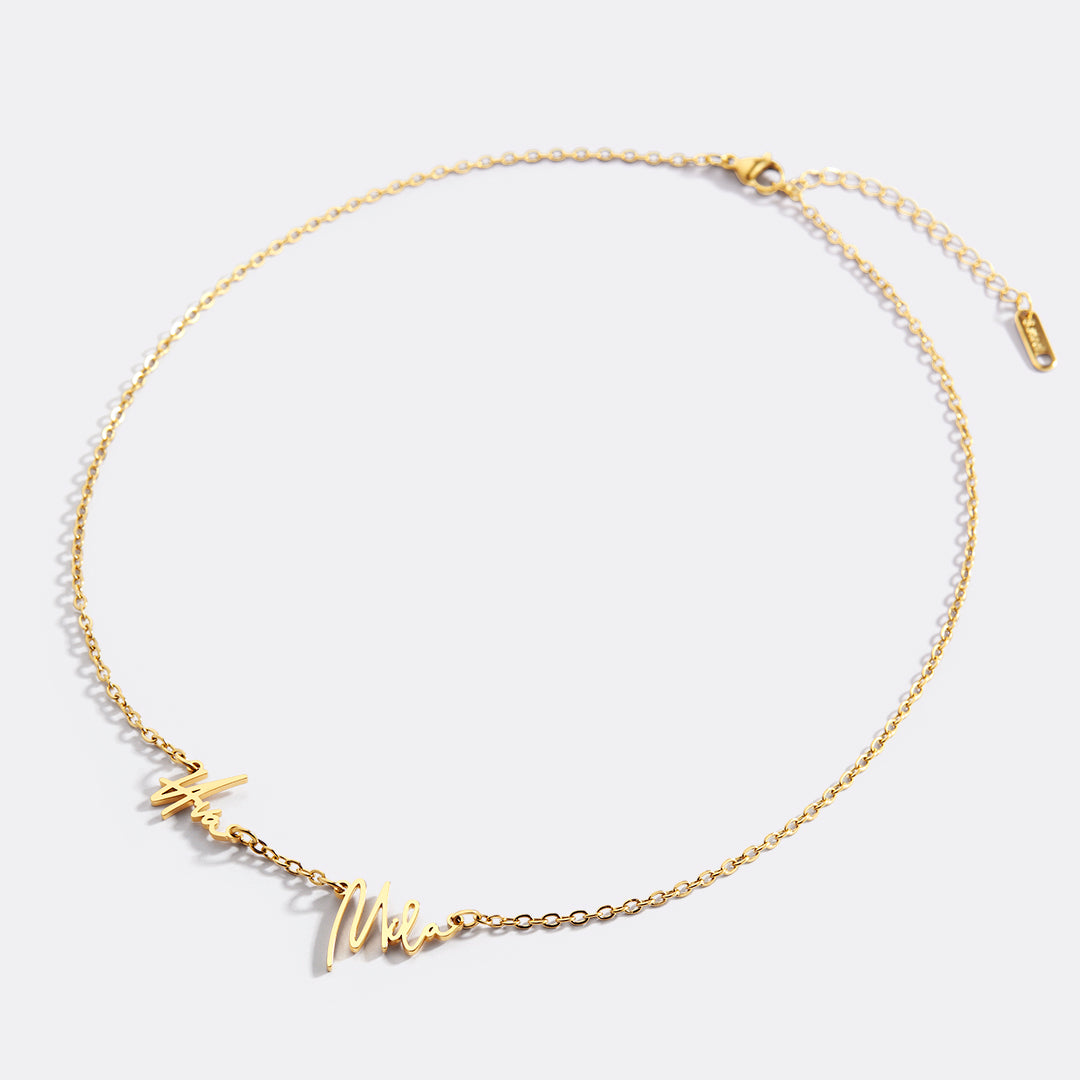 Collier double nom Monroe