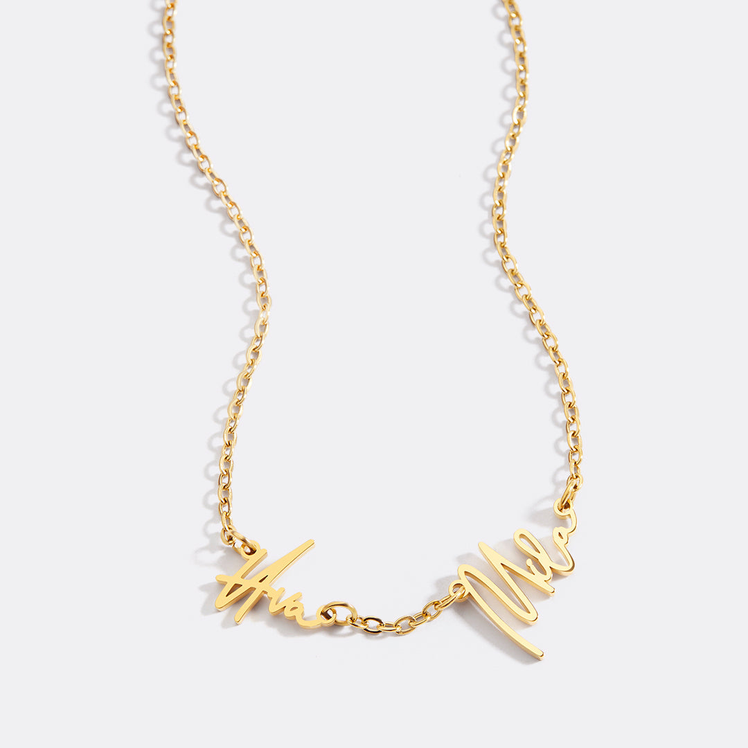 Collier double nom Monroe