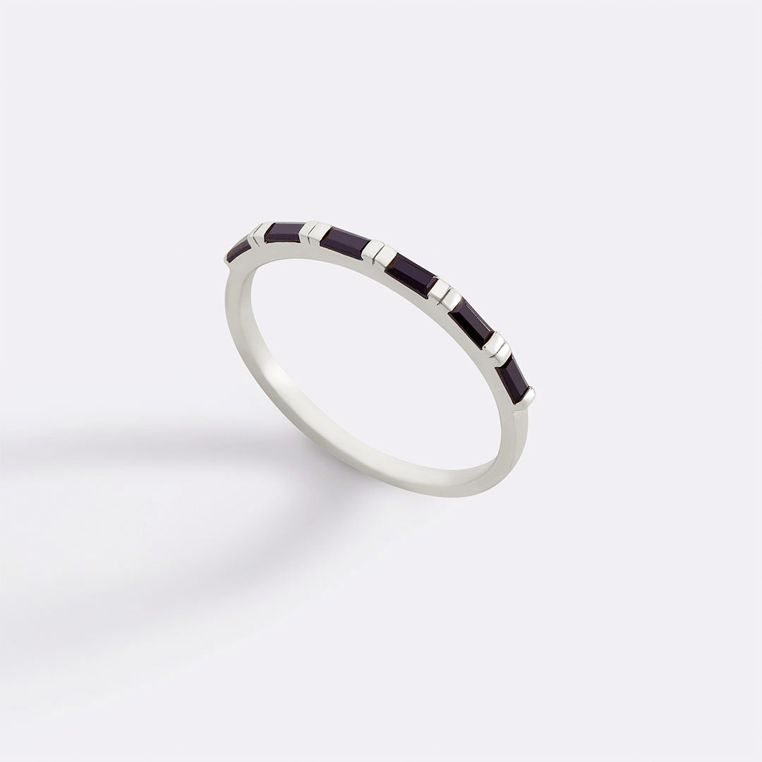 Bague en diamant baguette