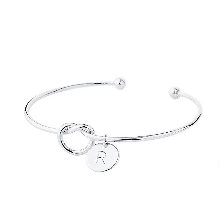 Personalized Tie the Knot Bracelet • Bridesmaid Gift Bracelet