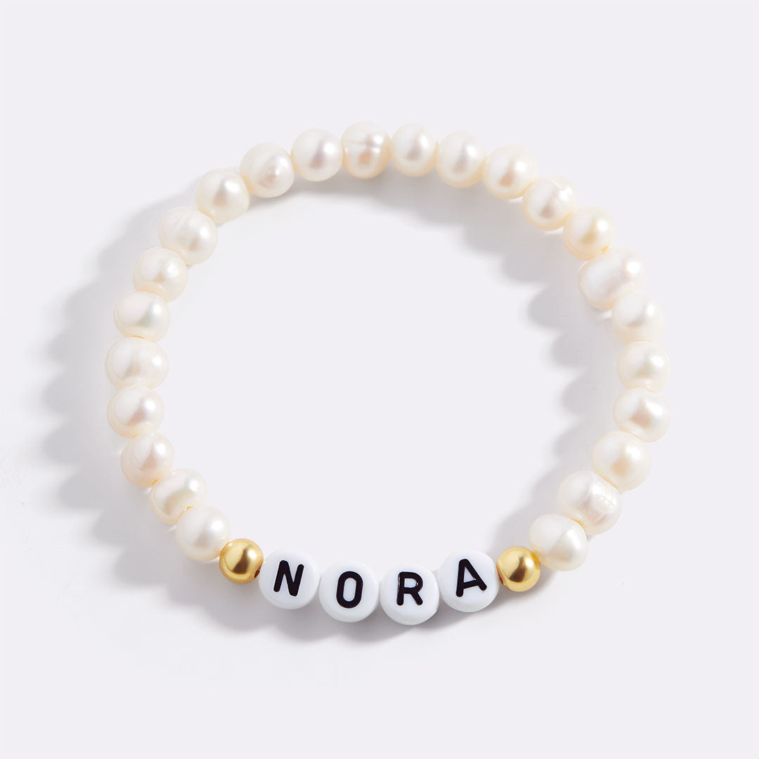 Custom Pearl Beaded Friendship Bracelet